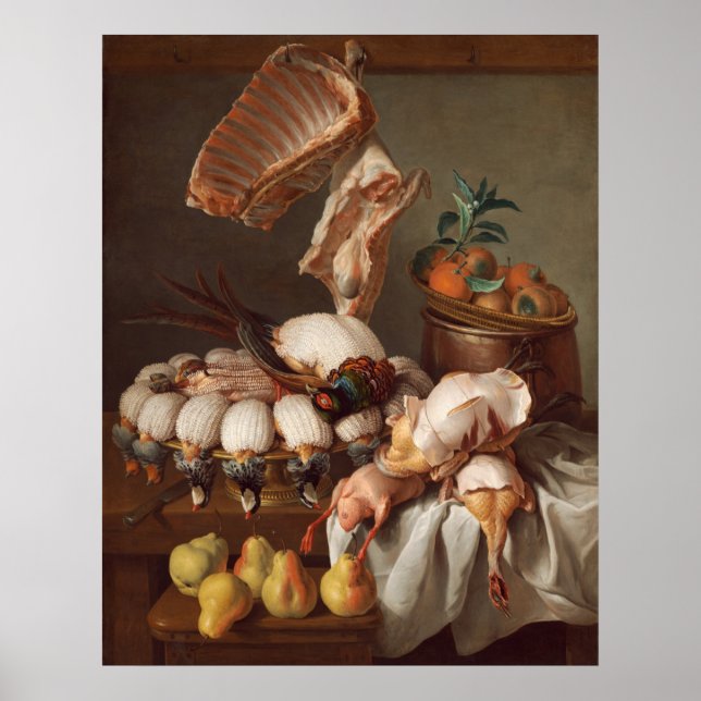 Affiche Still Life - Alexandre-François Desportes Art (Devant)