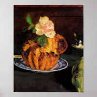 Still Life avec Brioche par Édouard Manet