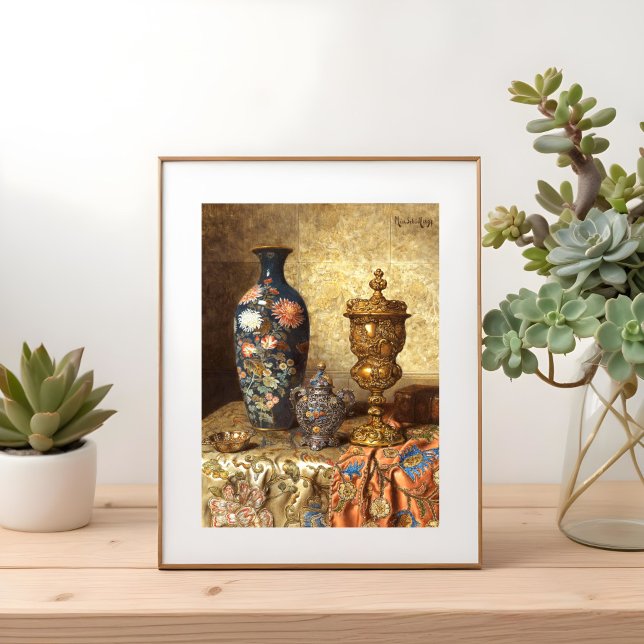Affiche Still Life avec Cloisonné Vase, (Créateur téléchargé)