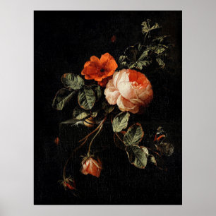Affiche Still Life avec les Roses par Elias van den Broeck