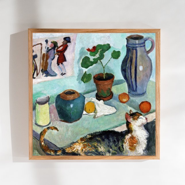 Affiche Still Life Chat August Macke (Créateur téléchargé)