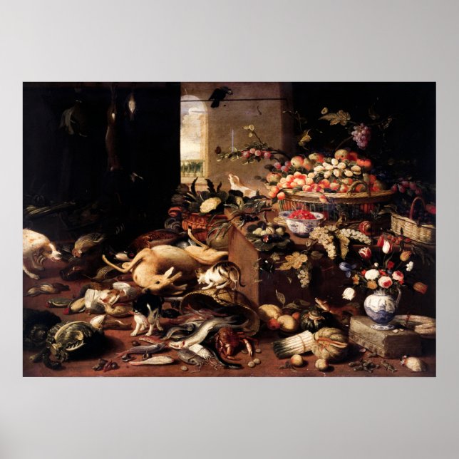 Affiche Still Life par Jan van Kessel l'Ancien (Devant)