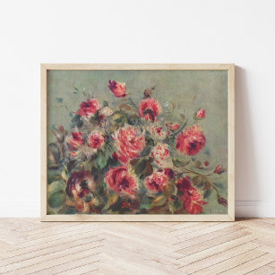 Affiche Still Life, Roses de Vargemont   Renoir