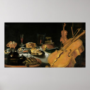Affiche Still Life with Musical Instruments, 1623