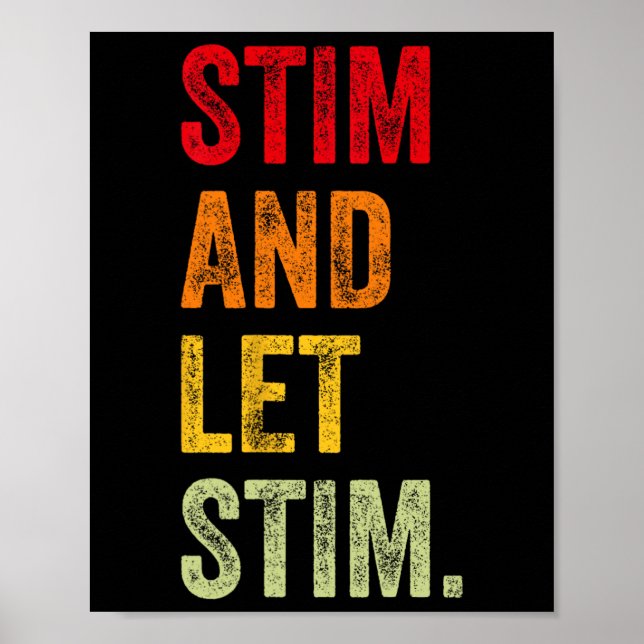 Affiche Stim Drôle Et Laissez Stim Sensibilisation sur l'a (Devant)