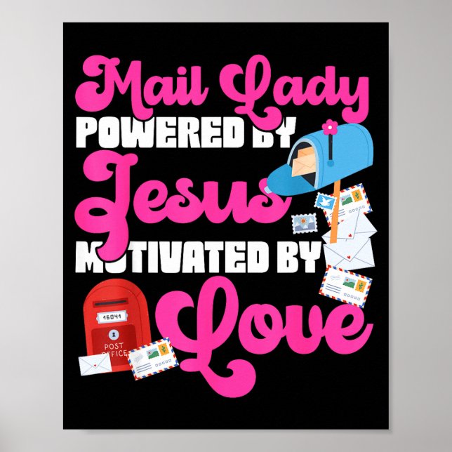 Affiche Stman Mailman Jesus Faith Christian Mail Lady Were (Devant)