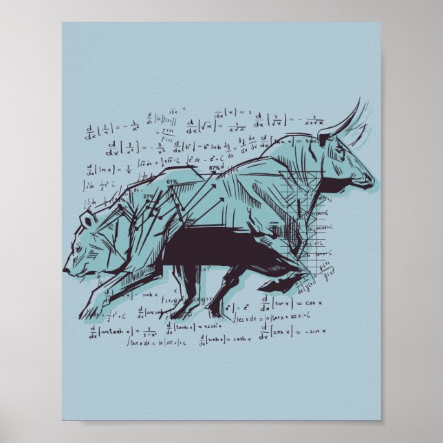 Affiche Stock Market Analysis Finance (Devant)