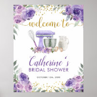 Stock violet l'Affiche de bienvenue de cuisine
