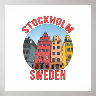 Affiche Stockholm Suède