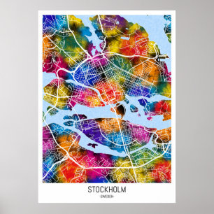 Affiche Stockholm Suède