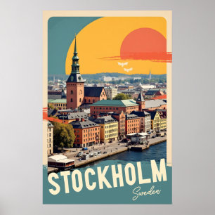 Affiche Stockholm Suède