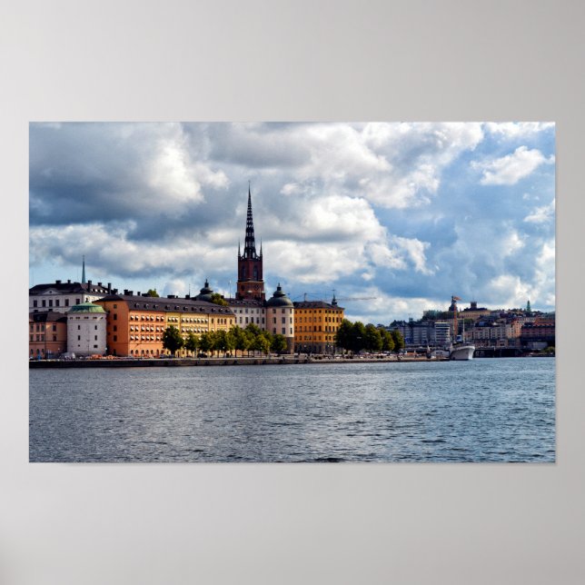 Affiche Stockholm Suède vue (Devant)