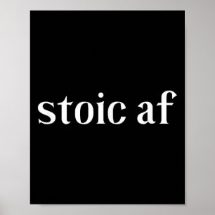 Affiche Stoic Af Roman Stoicism Don, Ancien Zeno Cicero