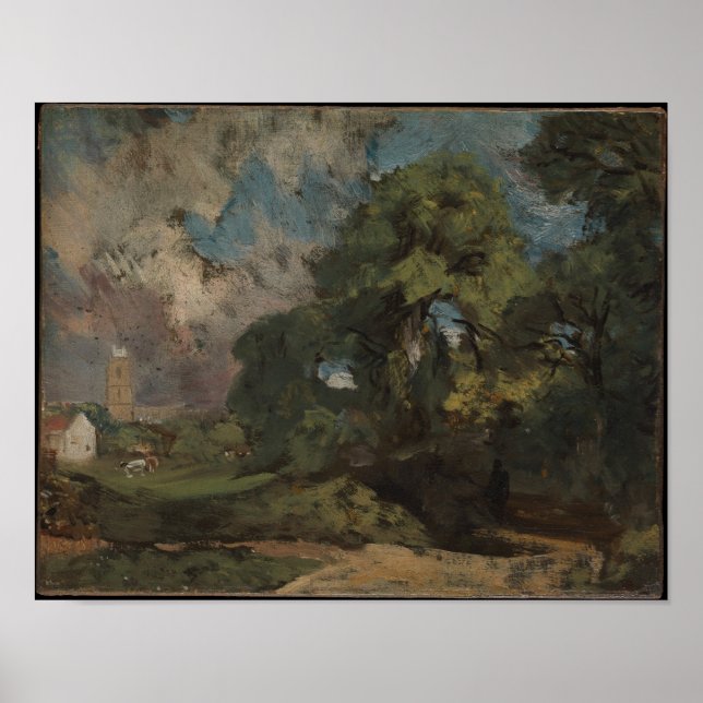 Affiche Stoke-by-Nayland - John Constable (Devant)