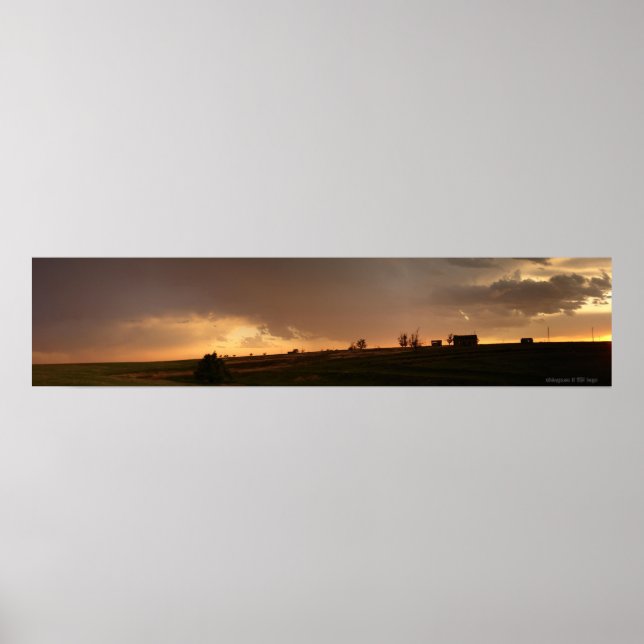 Affiche Stone Building Sunset (Devant)