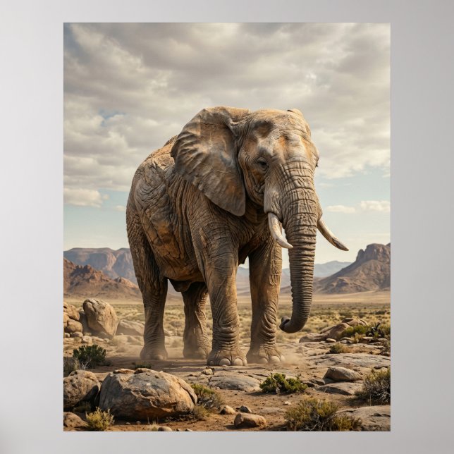 Affiche Stone Elephant Ancient Plains (Devant)