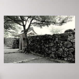 Affiche Stone Wall & Japanese Gate