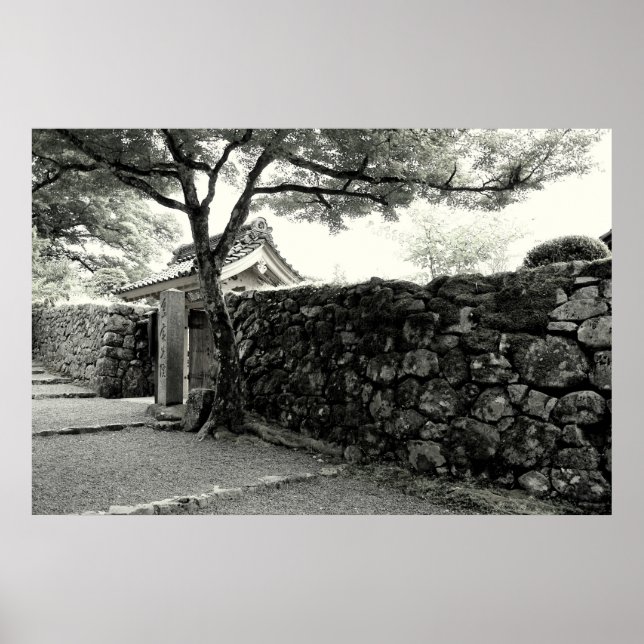 Affiche Stone Wall & Japanese Gate (Devant)