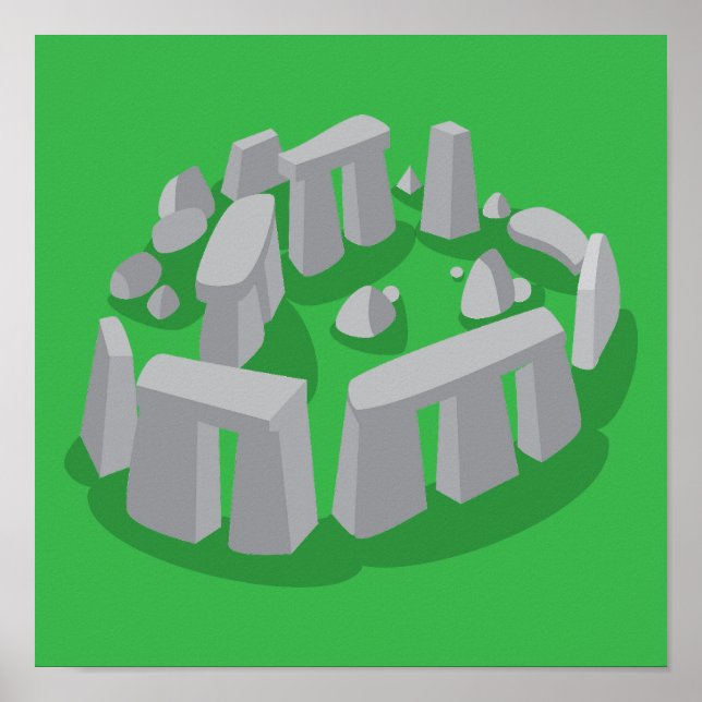 Affiche Stonehenge d'Angleterre (Devant)