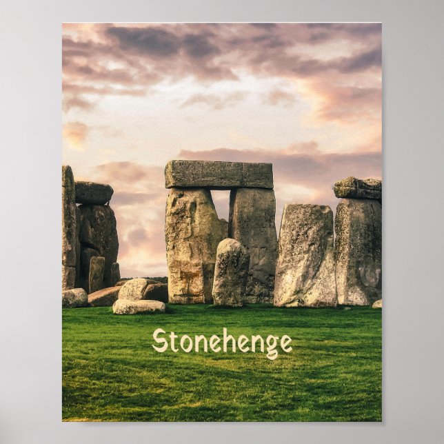 Affiche Stonehenge England UK (Devant)
