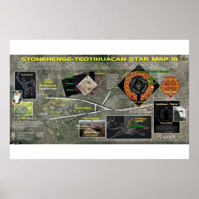 Affiche Stonehenge - Taurus Star Map 3 (Devant)