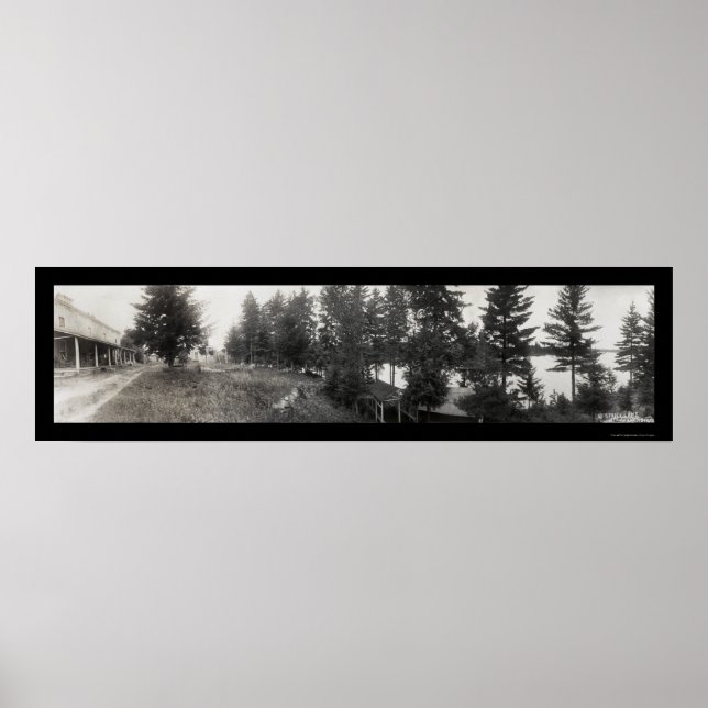 Affiche Stony Lake Hotel Glenfield, New York Photo 1921 (Devant)