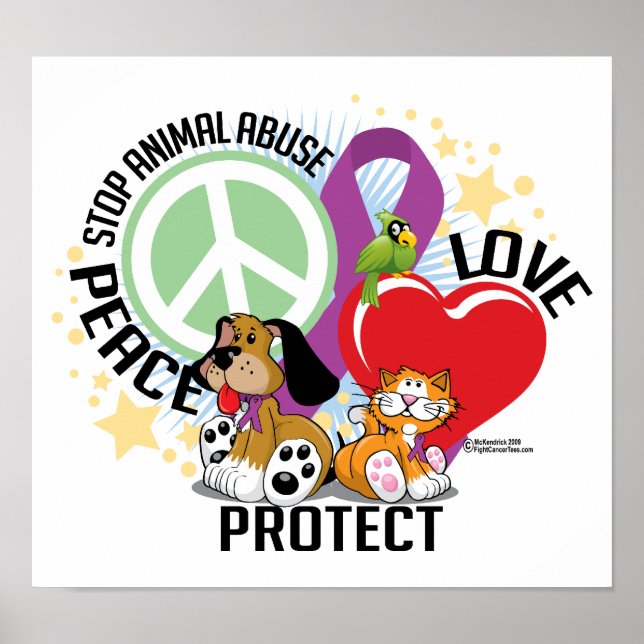 Affiche Stop Animal Abuse PLP (Devant)