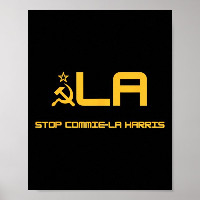 Affiche Stop Commie-la-Harris Stop Commie-la-Harris Kamala (Devant)