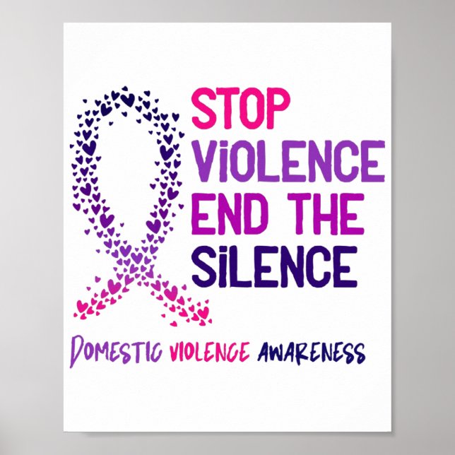 Affiche Stop Violence and the Silence Domestic Violence Aw (Devant)