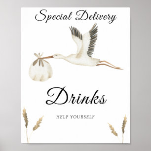 AFFICHE STORK - BOISSONS, AIDEZ-VOUS