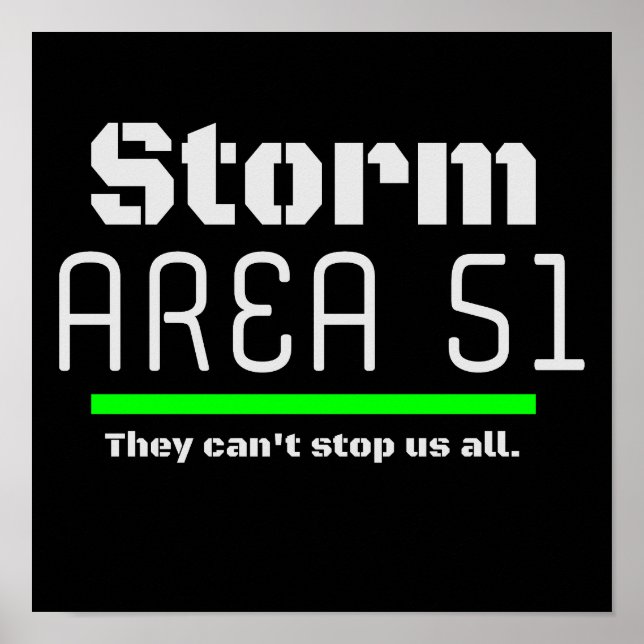 Affiche Storm Area 51 Ils ne peuvent pas nous arrêter tous (Devant)