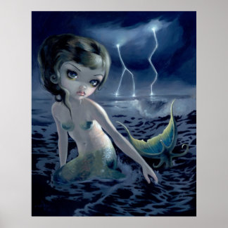 Affiche Storm Chaser ART IMPRIMER sirène imaginaire gothiq