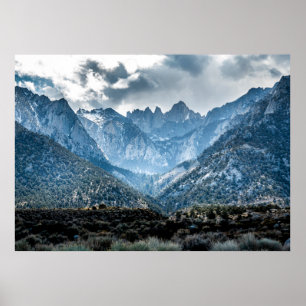 Affiche Stormy Mt Whitney De Alabama Hills Matte
