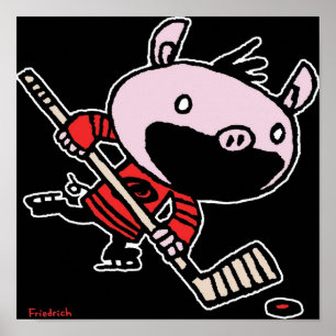 Affiche Stormy the Hockey Pig