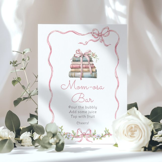 Affiche Storybook Arc rose vintage Momosa Bar (Créateur téléchargé)