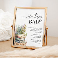 Storybook Baby shower Ne pas dire jeu de bébé