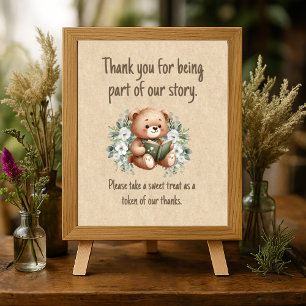 Affiche Storybook Teddy Bear Guest Douche Faveurs