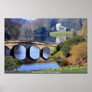 Affiche Stourhead Garden, Wiltshire, Angleterre