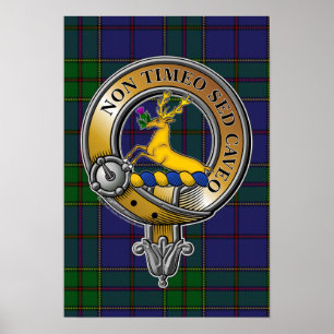 Affiche Strachan Tartan & Badge