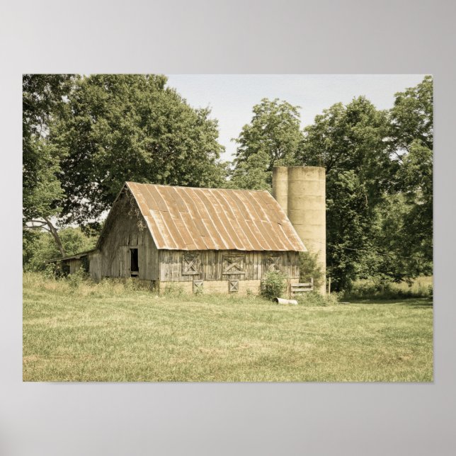 Affiche Strafford Mo Barn Antique (Devant)