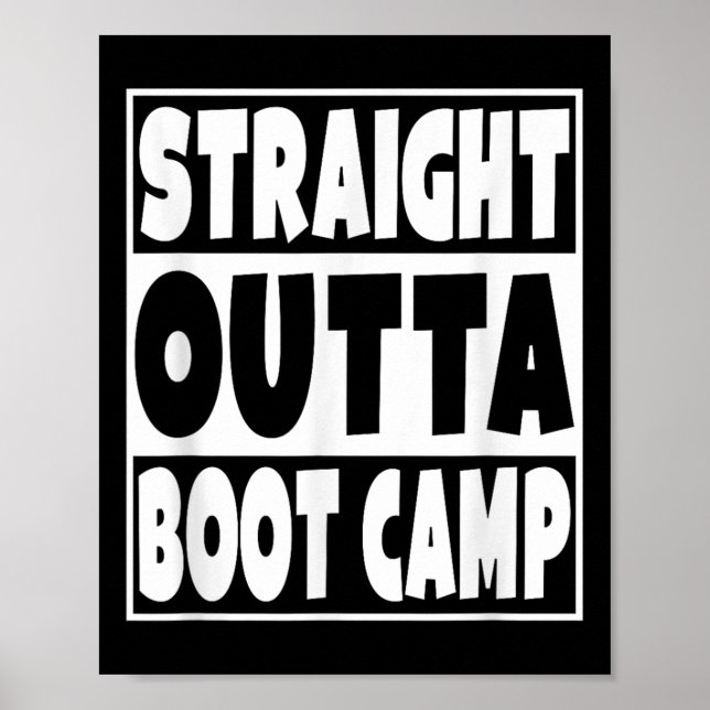 Affiche Straight Outta Boot Camp Military Basic Training G (Devant)