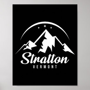 Affiche Stratton vermont station de ski ski snowboard