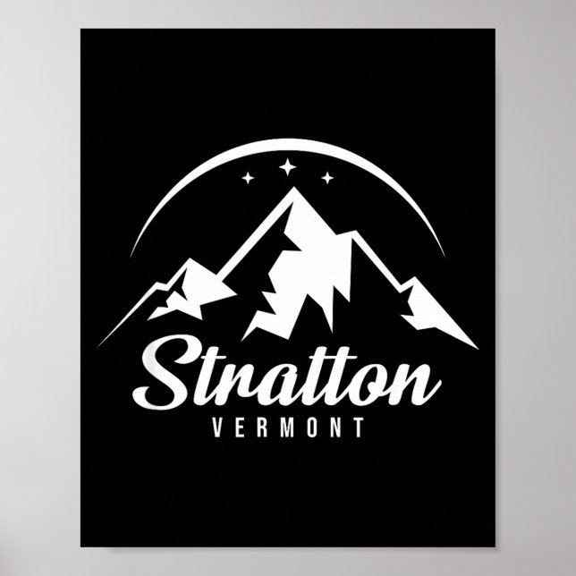 Affiche Stratton vermont station de ski ski snowboard  (Devant)