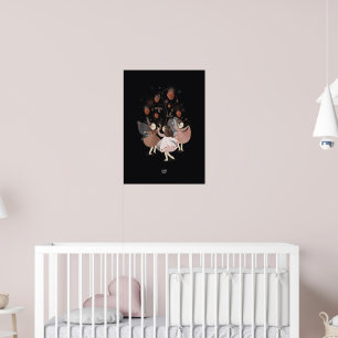 Affiche STRAWBERRY BUTTERFLY par Alexandra Dikaia