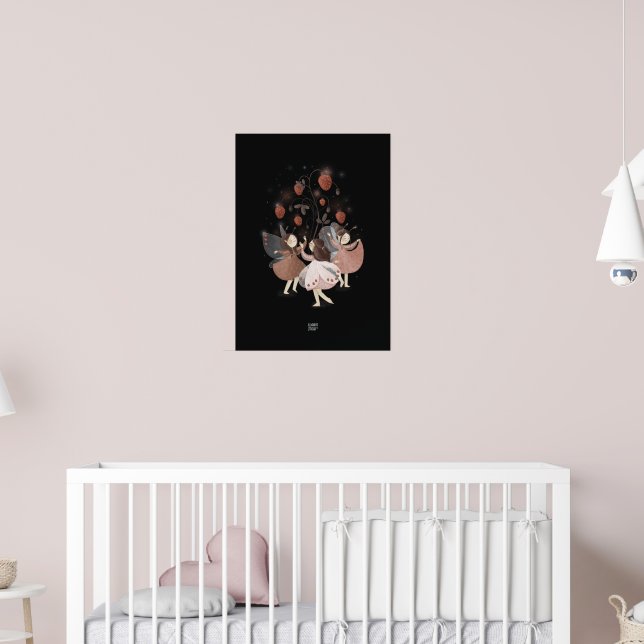 Affiche STRAWBERRY BUTTERFLY par Alexandra Dikaia (Pépinière 2)