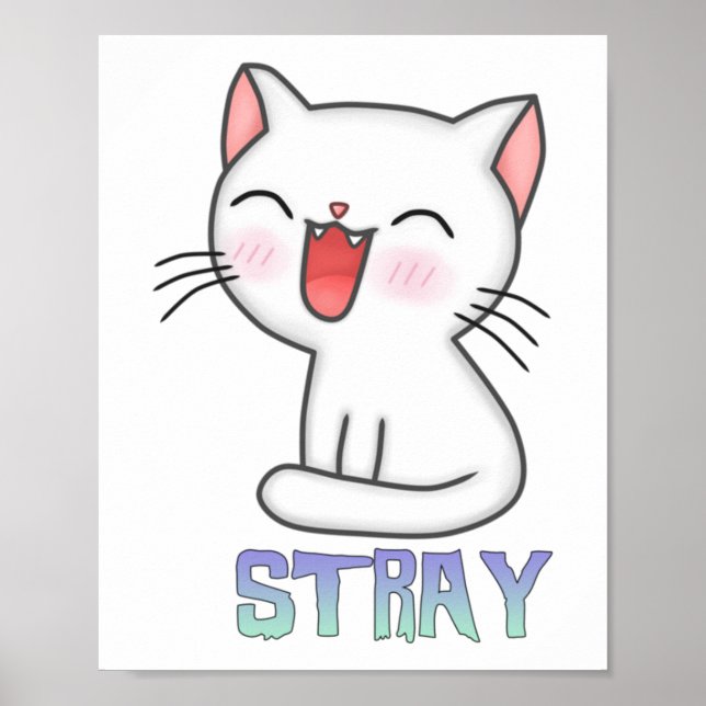 Affiche Stray Game - Stray - Stray Cat - Stray Cat Game! C (Devant)
