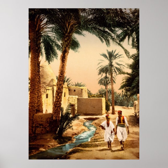 Affiche Street in the old town Biskra Algeria (Devant)