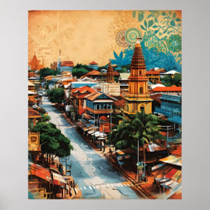 Affiche Streetscape Sri Lanka
