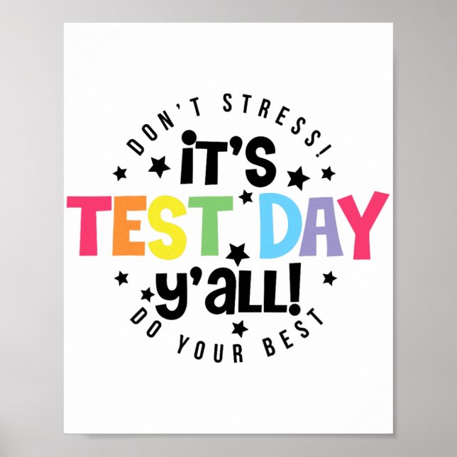 Affiche Stress Faites De Votre Mieux Vous Avez Obtenu Ce J (Devant)