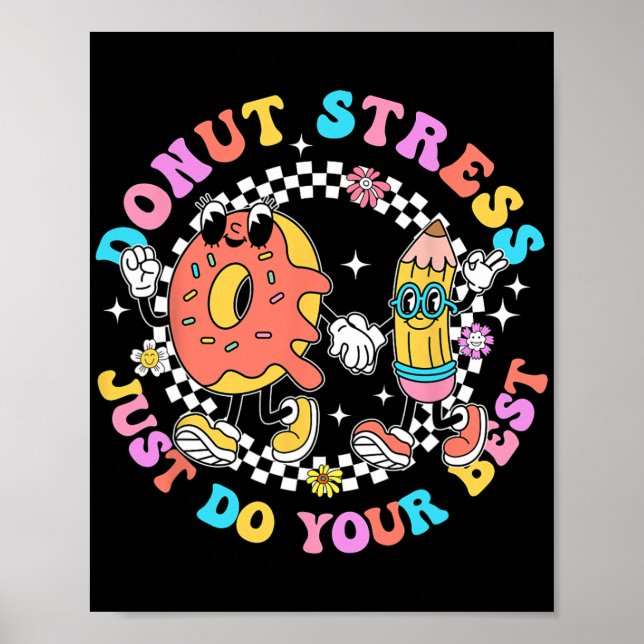 Affiche Stress Faites simplement votre meilleur jour de te (Devant)